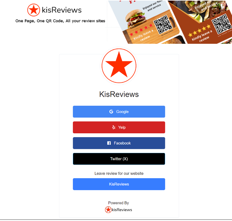 Get Online Reviews with QR Code